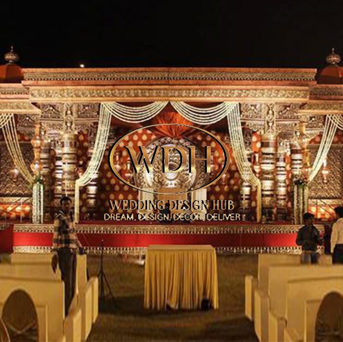 Grand Rajwada Theme Wedding Stage