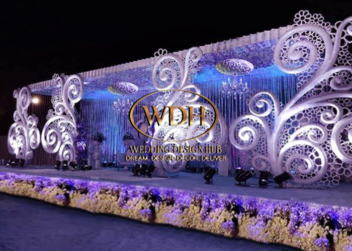 Exotic Wedding Floral Stage