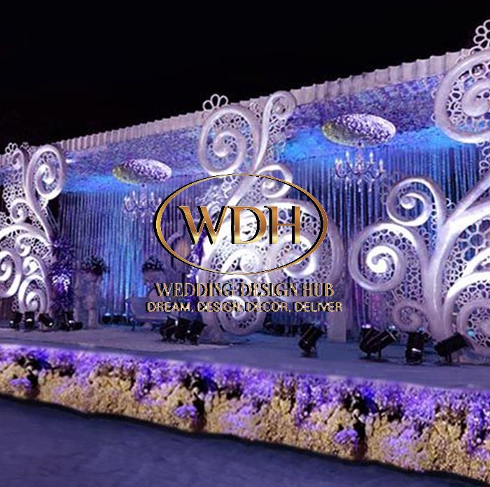 Exotic Wedding Floral Stage